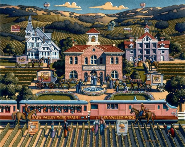 Napa Valley - 1000pc Jigsaw Puzzle by Dowdle