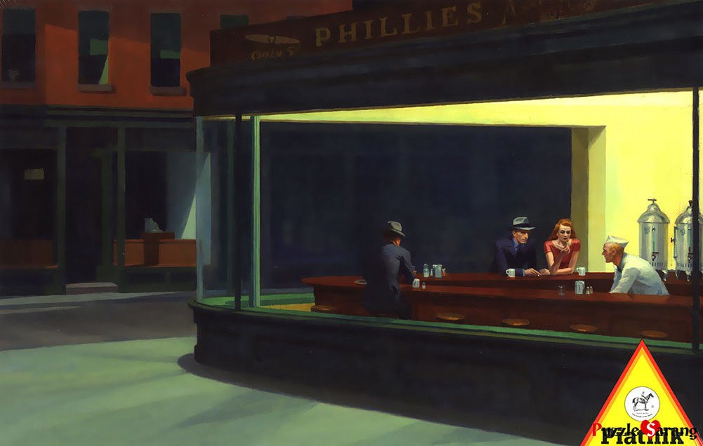 Edward Hopper: Nighthawks - 1000pc Jigsaw Puzzle by Piatnik