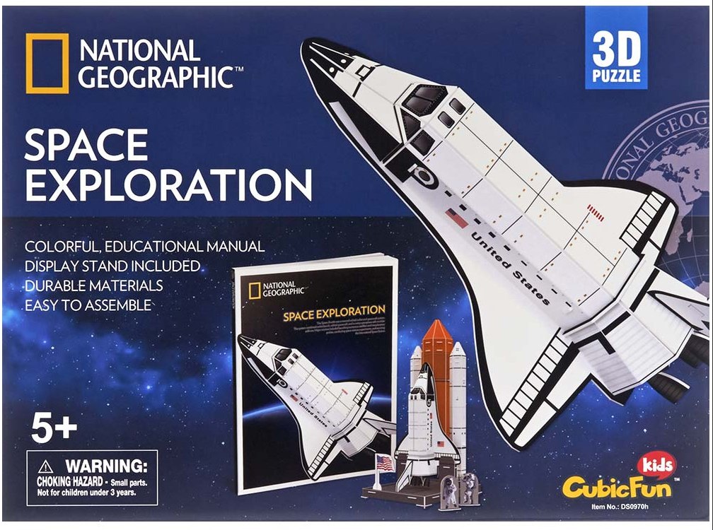 Space Exploration w/Booklet - 65pc 3D Jigsaw Puzzle by Daron  			  					NEW - image 2