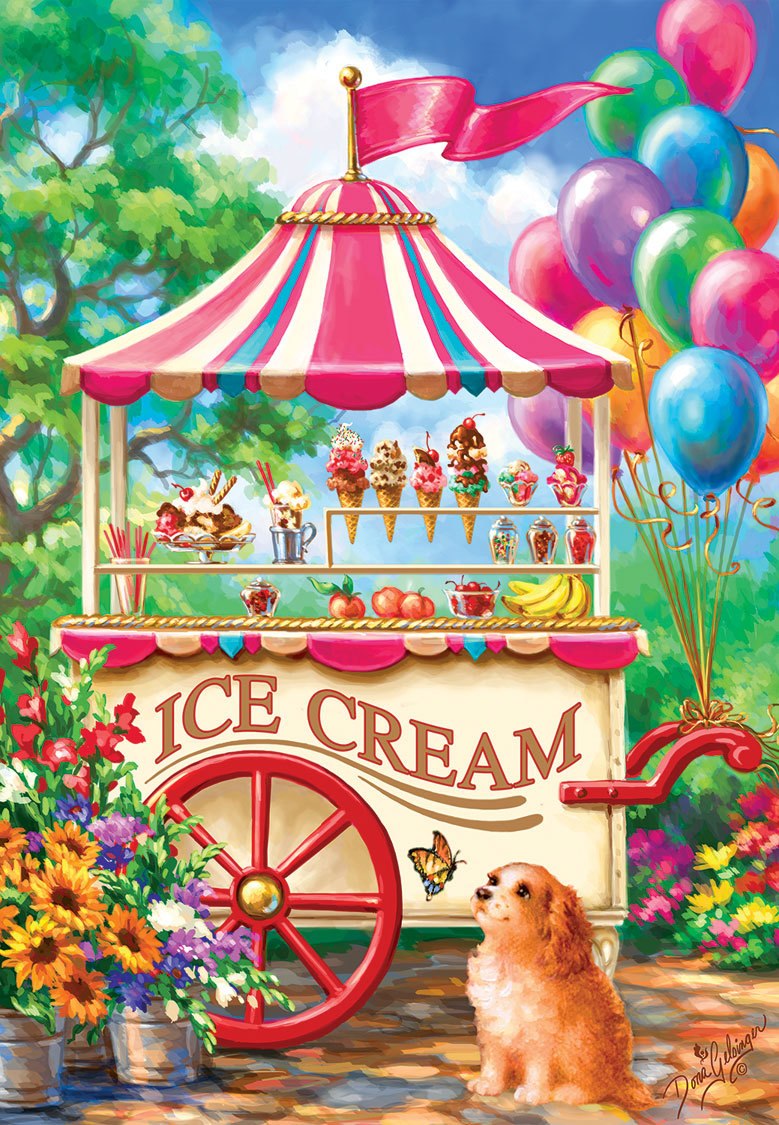 Ice Cream Cart - 100pc Jigsaw Puzzle by SunsOut