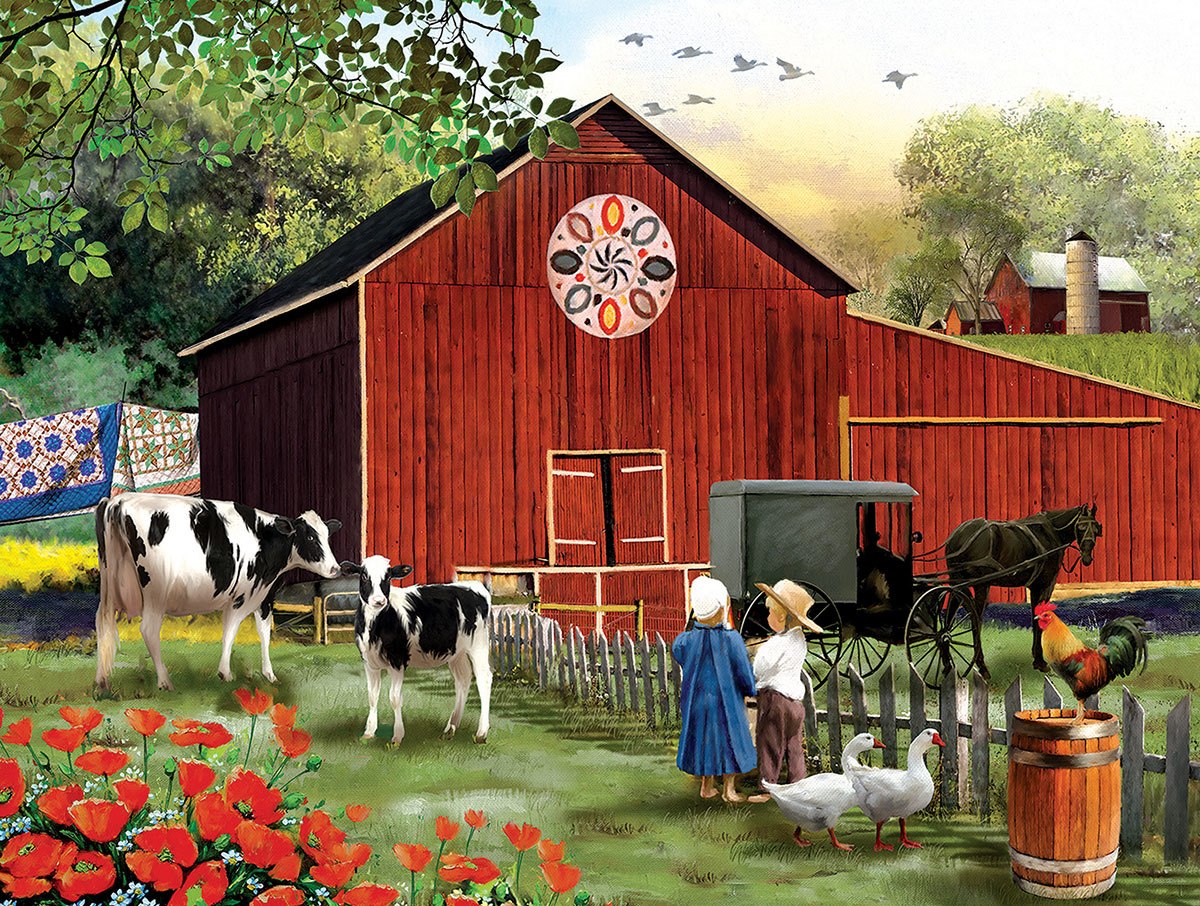 Country Serenity - 300pc Large Format Jigsaw Puzzle By Sunsout  			  					NEW