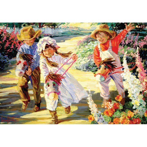 Flower Tots: Giddy Up - 500pc Jigsaw Puzzle by Holdson