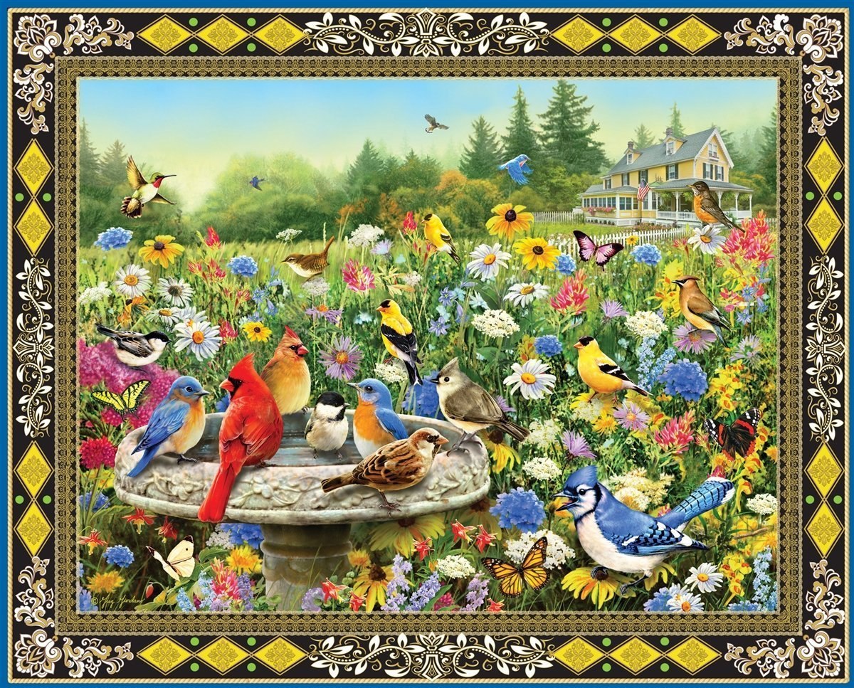 Birds & Butterflies - 1000pc Jigsaw Puzzle By Springbok  			  					NEW