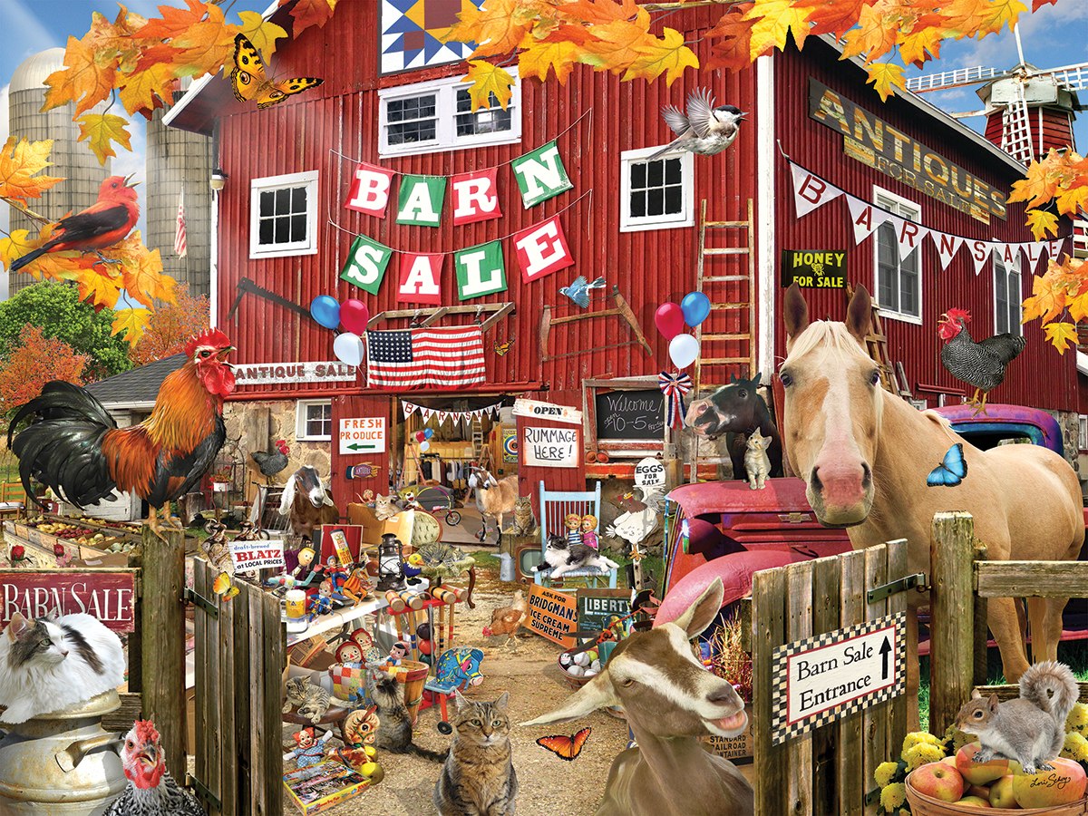 Barn Sale - 1000pc Jigsaw Puzzle By White Mountain