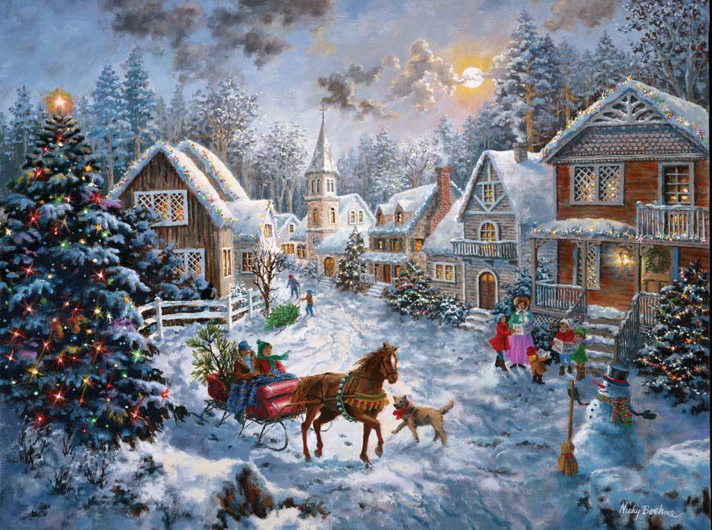 Merry Christmas - 1000pc Jigsaw Puzzle by Sunsout