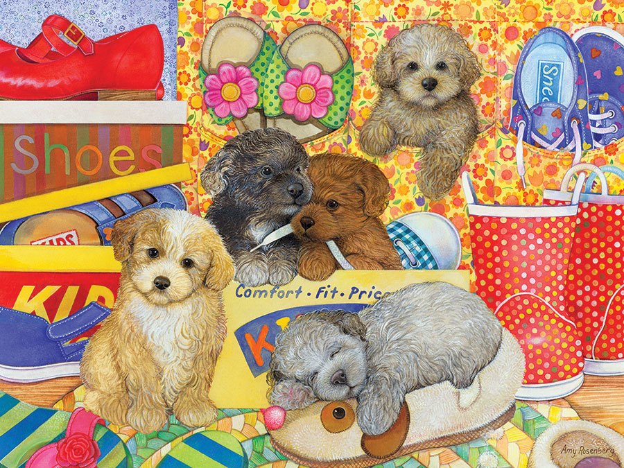 Hush Puppies - 400pc Family Puzzle by Cobble Hill