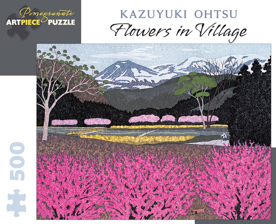 Ohtsu: Flowers in Village - 500pc Jigsaw Puzzle by Pomegranate  			  					NEW - image 1
