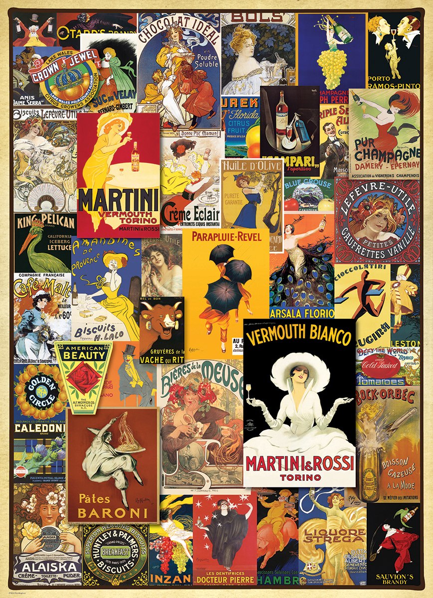Vintage Posters - 1000pc Jigsaw Puzzle by EuroGraphics