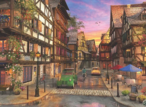 Colmar Street - 1000pc Jigsaw Puzzle by Anatolian  			  					NEW