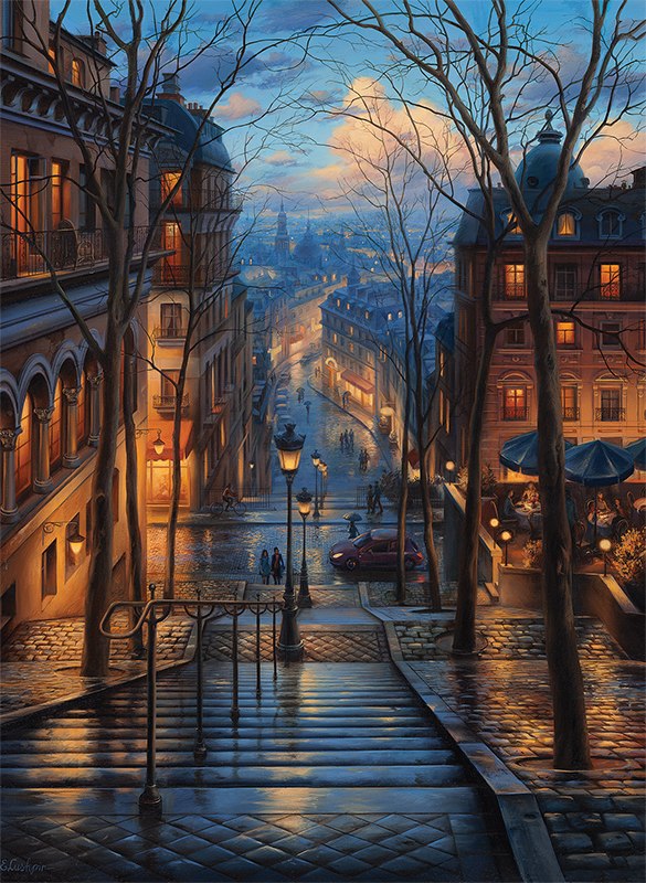 Montmarte Spring - 1000pc Jigsaw Puzzle by Anatolian