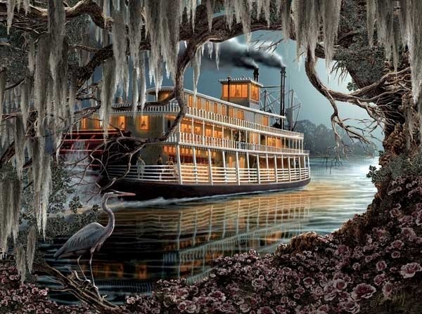 Night on the River - 1000pc Jigsaw Puzzle By Sunsout