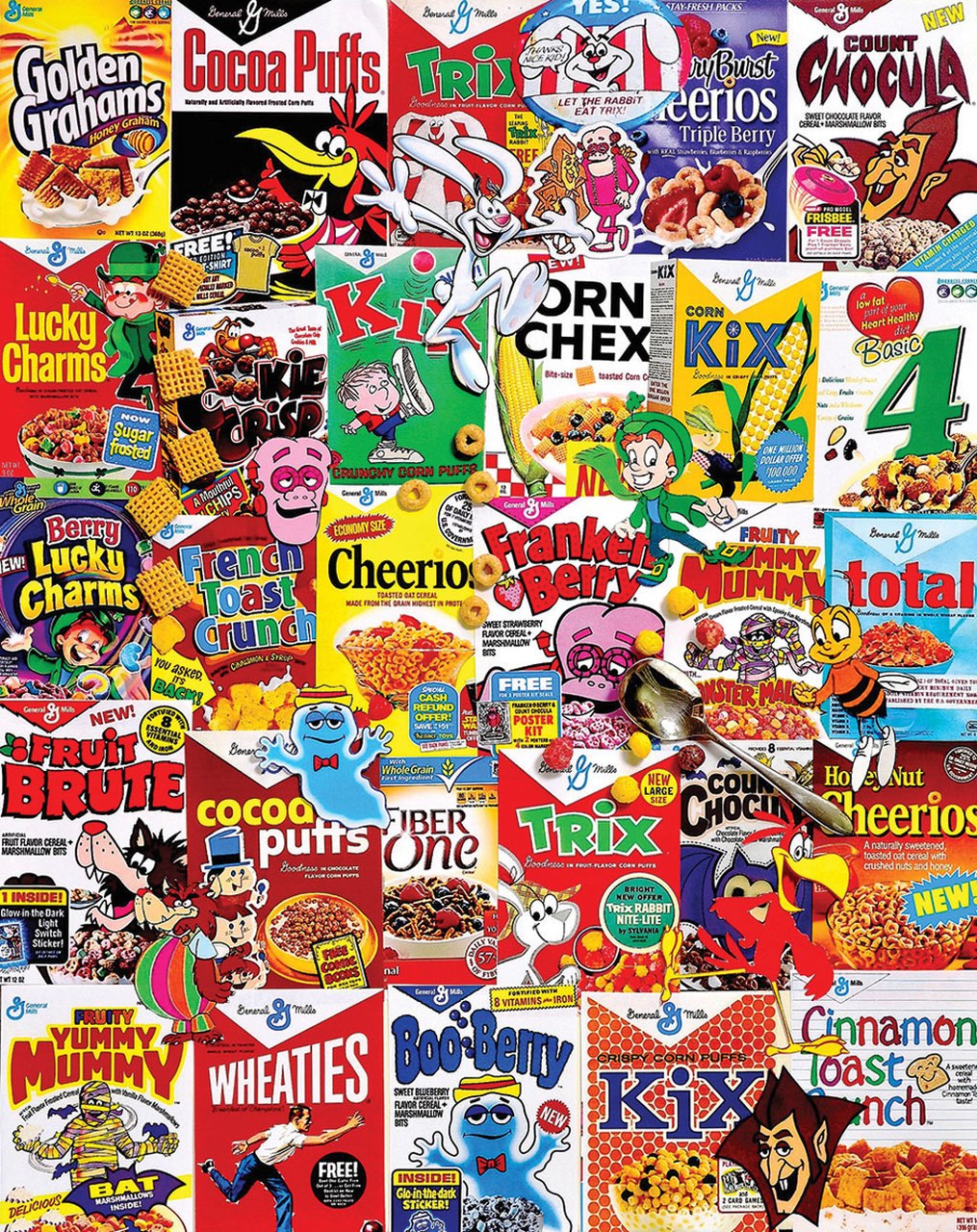 Cereal Boxes  - 1000pc Jigsaw Puzzle By White Mountain