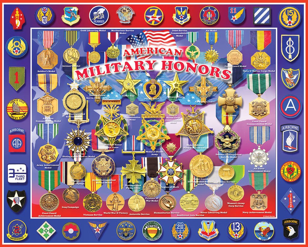 Military Honors - 1000pc Jigsaw Puzzle by White Mountain