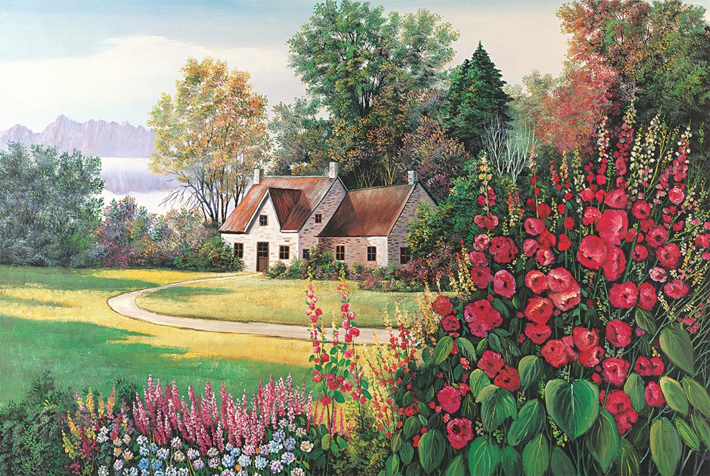 Floral Paradise - 1000pc Jigsaw Puzzle by Tomax