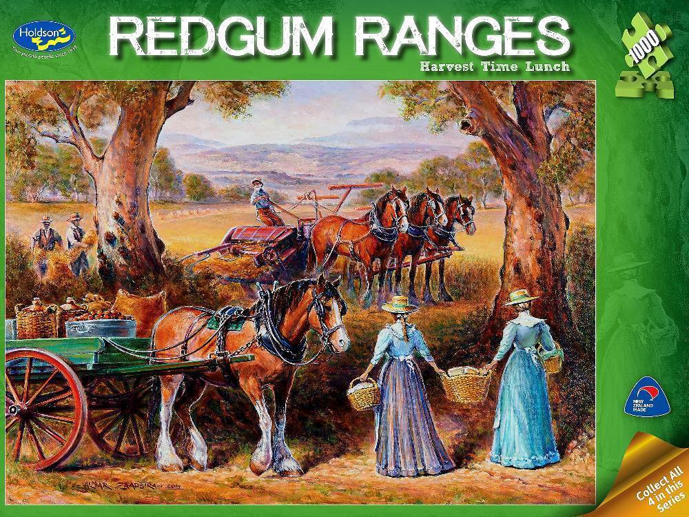 Redgum Ranges: Harvest Time Lunch - 1000pc Jigsaw Puzzle by Holdson  			  					NEW - image 1