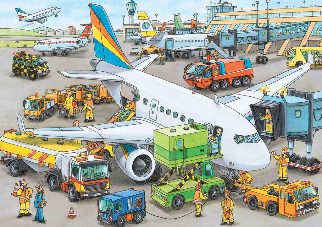 Busy Airport - 35pc Jigsaw Puzzle by Ravensburger