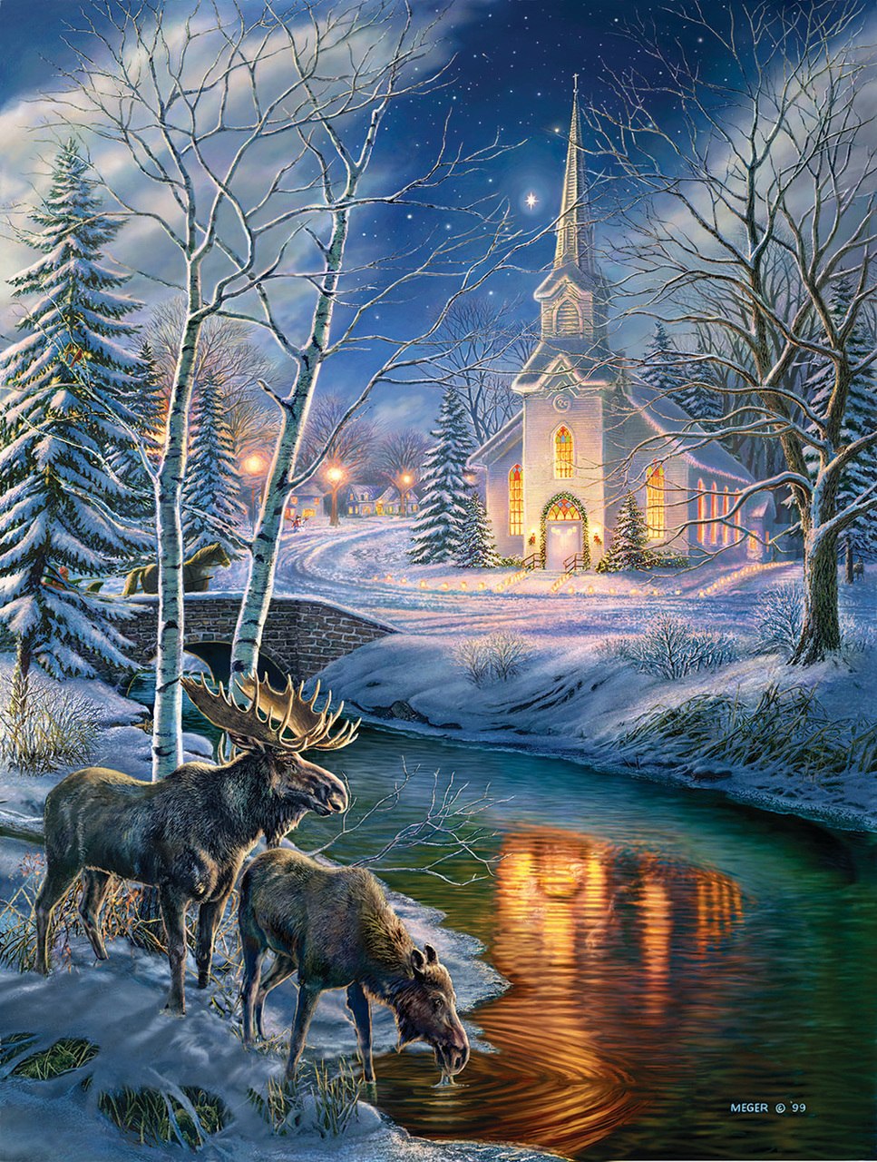 Church in the Clearing - 500pc Jigsaw Puzzle by SunsOut
