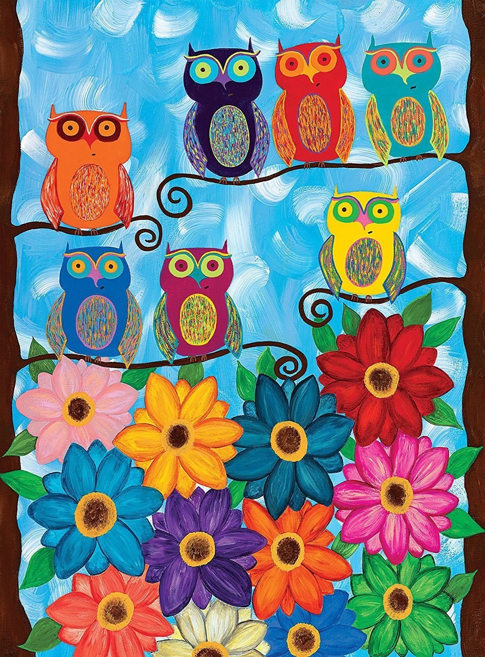 Cute Little Owls - 500pc Jigsaw Puzzle by Clementoni