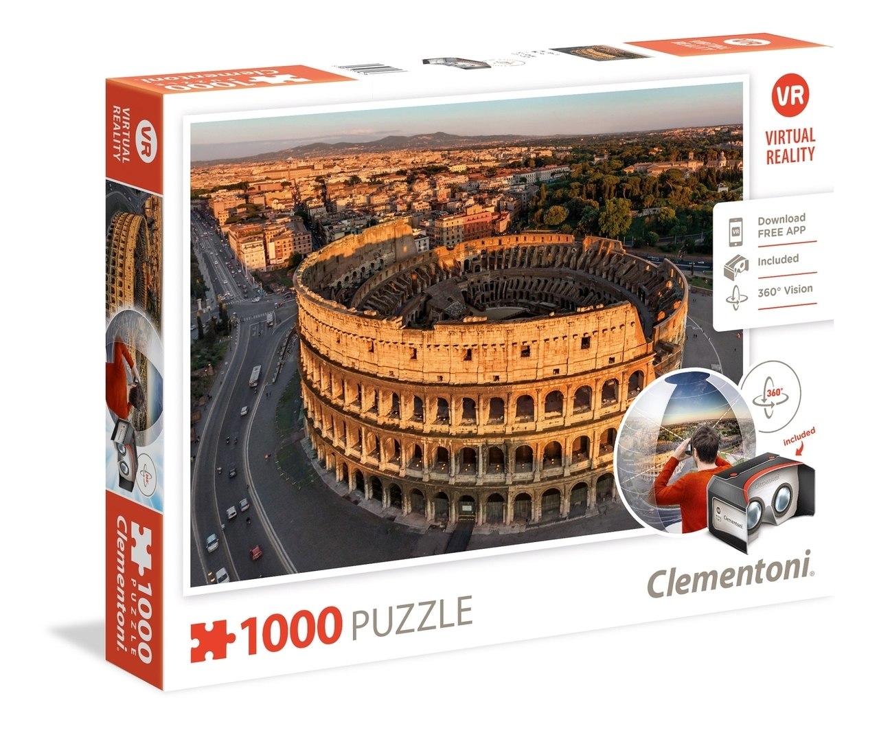 VR Puzzle: Rome - 1000pc Jigsaw Puzzle by Clementoni  			  					NEW - image 1