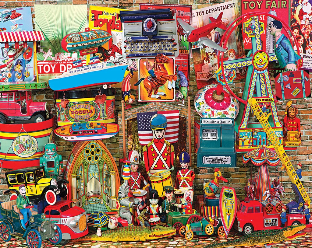 Antique Toys - 1000pc Jigsaw Puzzle by White Mountain