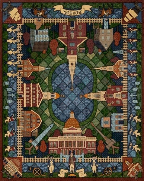 Boston Quilt - 500pc Jigsaw Puzzle by Dowdle