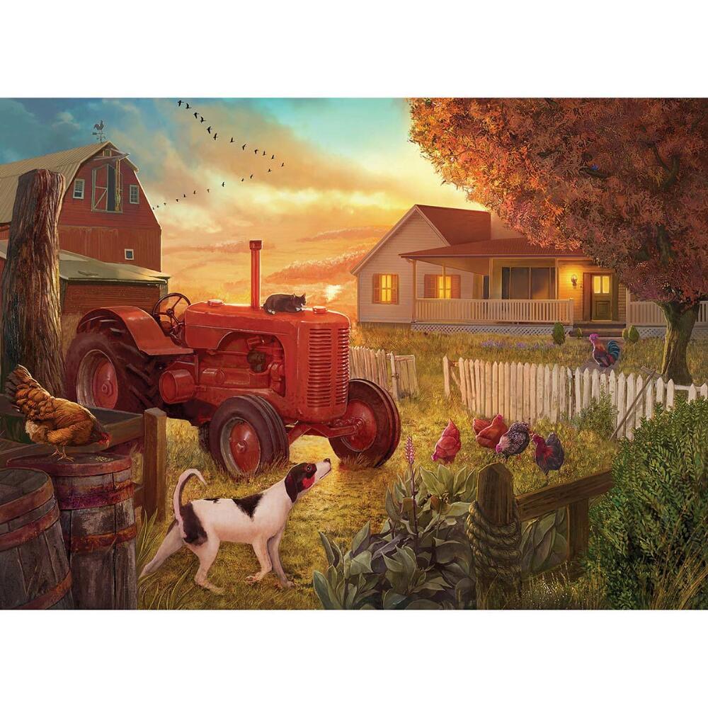Dusk at the Farm - 1000pc Jigsaw Puzzle by Lafayette Puzzle Factory