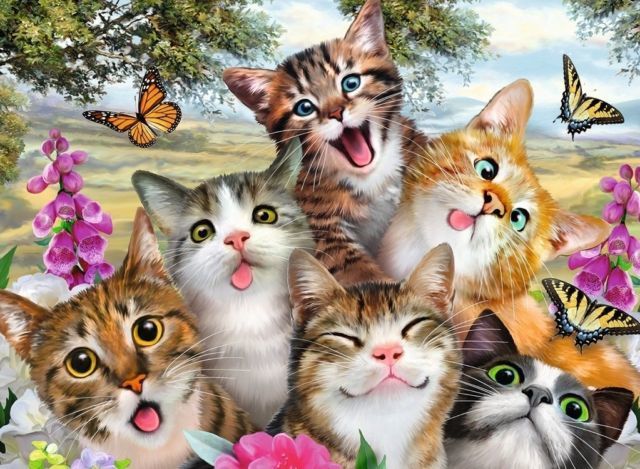 Friendly Felines - 200pc Jigsaw Puzzle by Ravensburger