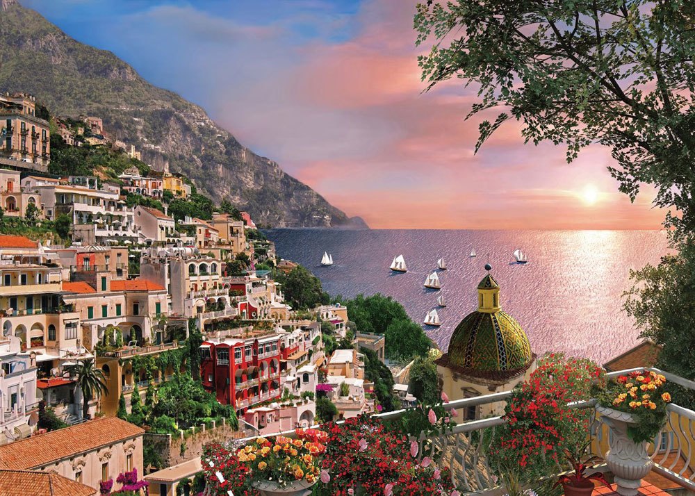 Positano - 500pc Large Format Jigsaw Puzzle By Ravensburger