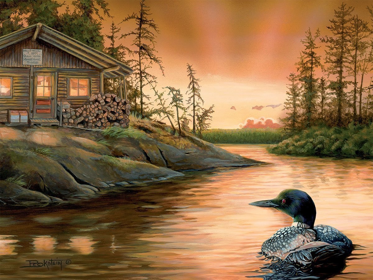 Cabin on the Narrows - 500pc Jigsaw Puzzle by Lang  			  					NEW