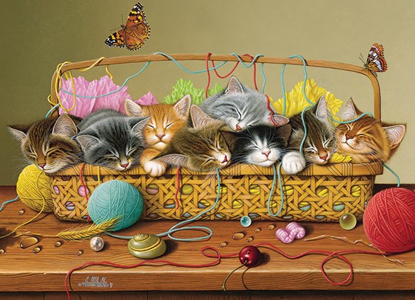 Basket Case - 400pc Family Style Jigsaw Puzzle By Cobble Hill