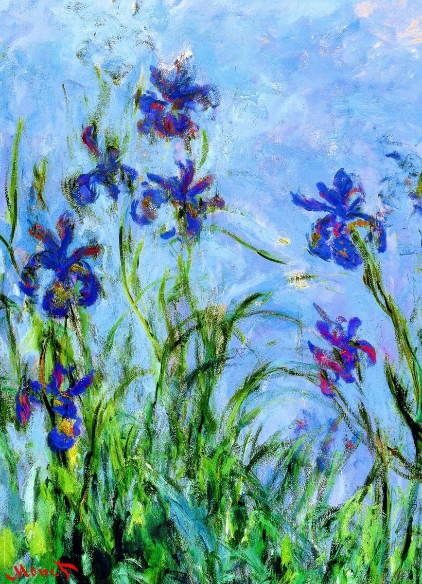 Monet: Irises - 1000pc Jigsaw Puzzle by Eurographics - image 1