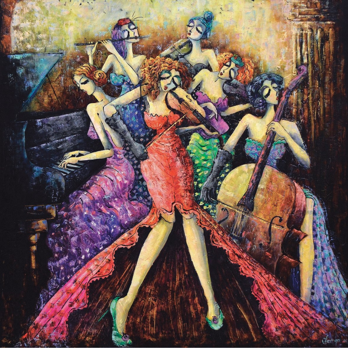Ladies Orchestra - 1024pc Jigsaw Puzzle by Anatolian