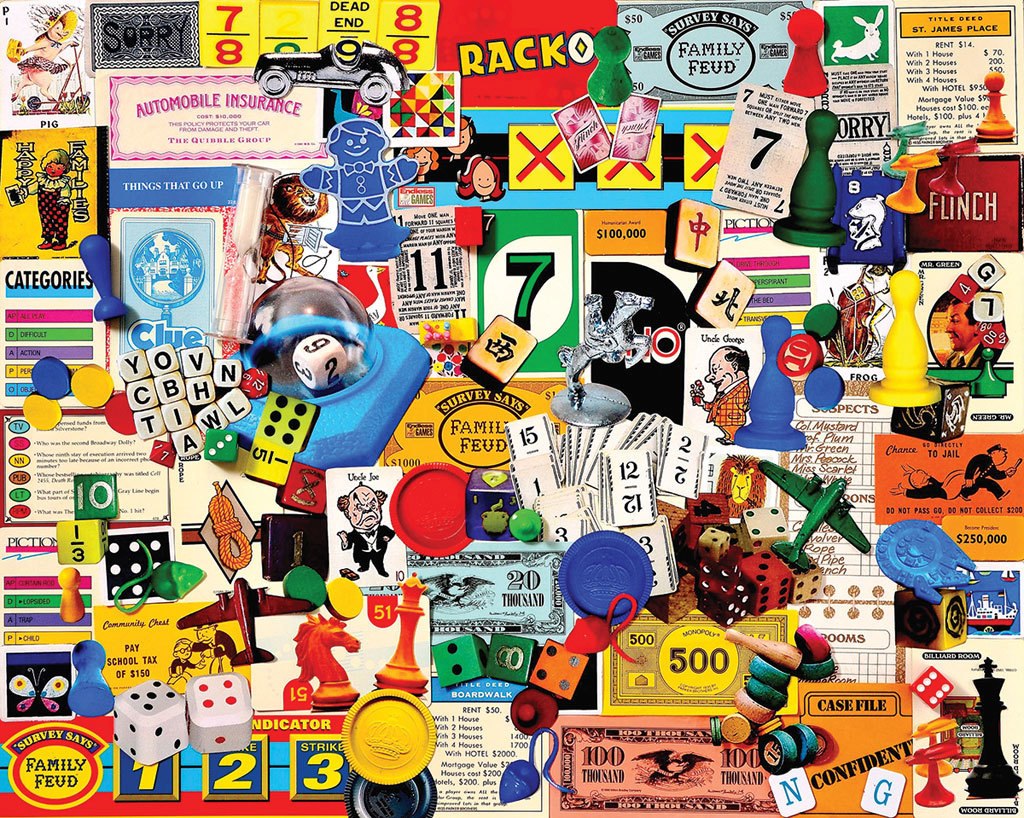 Game Pieces - 1000pc Jigsaw Puzzle by White Mountain