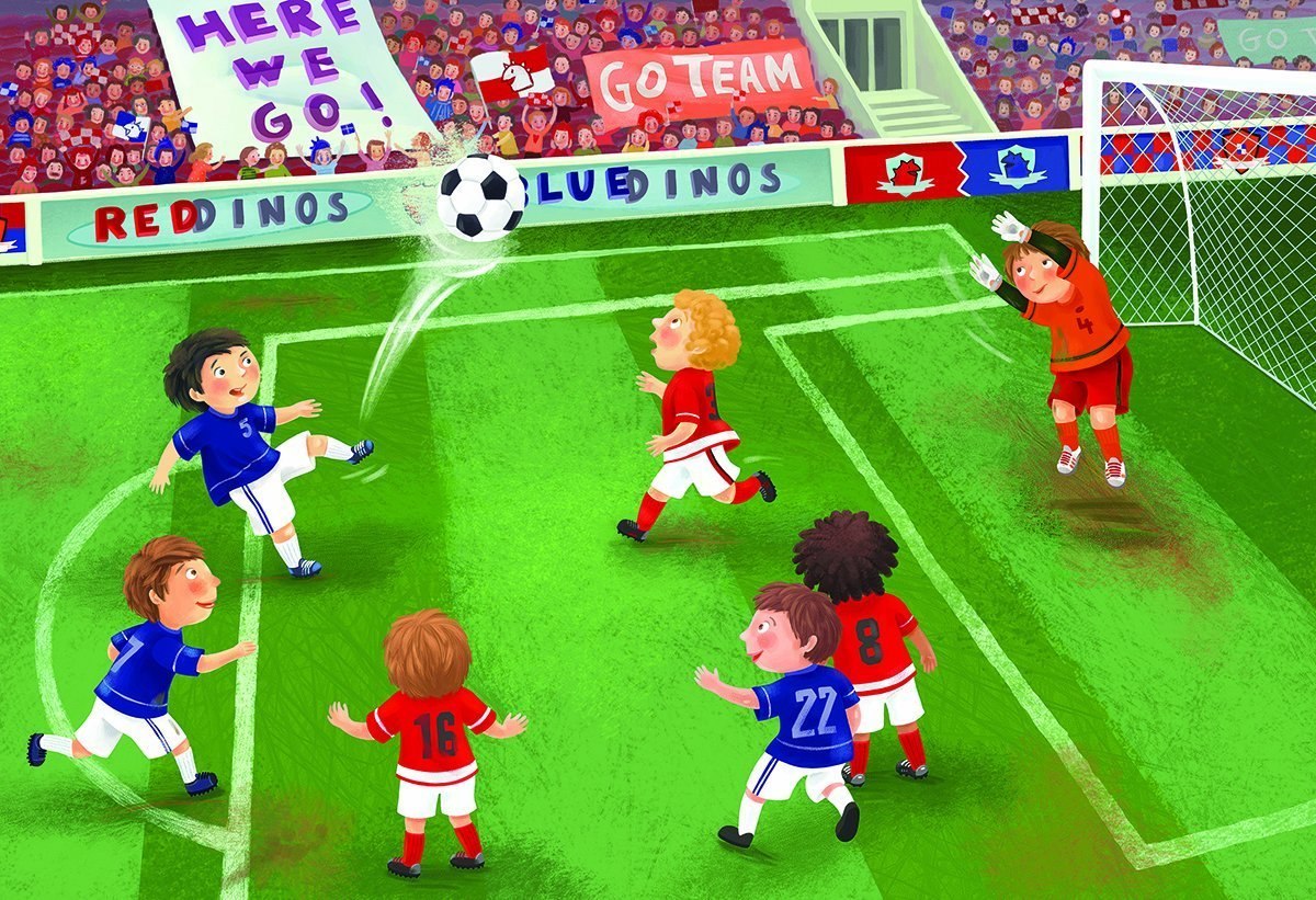 Junior League Soccer - 60pc Jigsaw Puzzle by Eurographics  			  					NEW