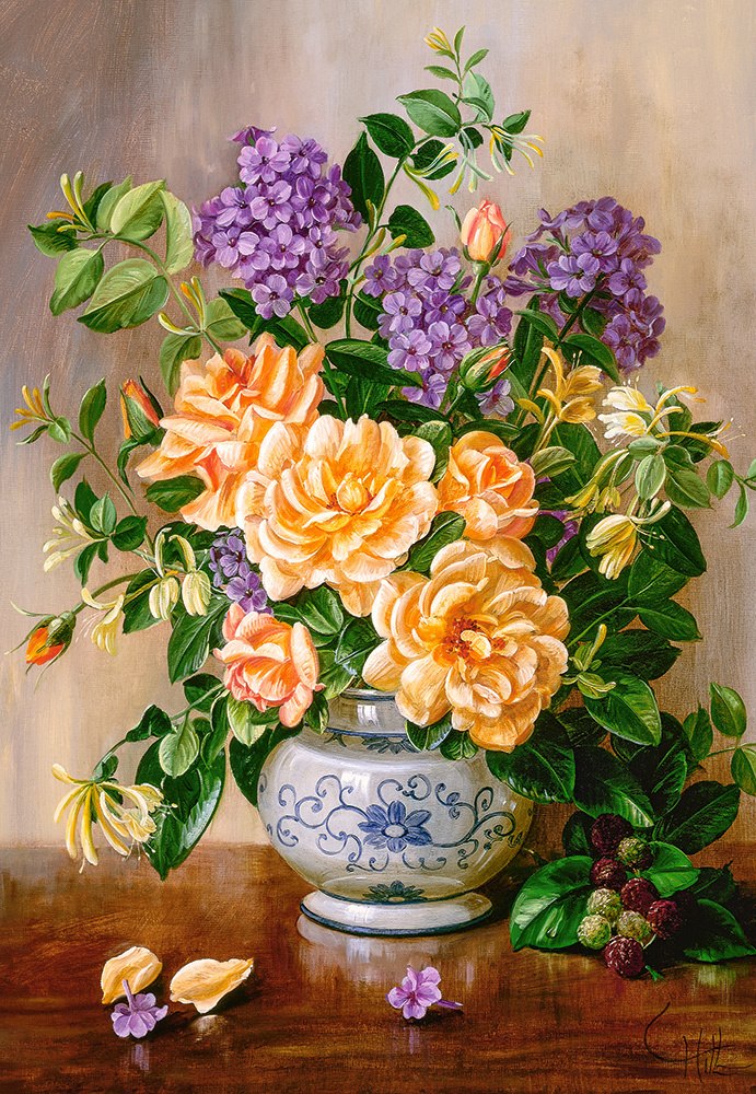 Floral - 1000pc Jigsaw Puzzle By Castorland  			  					NEW