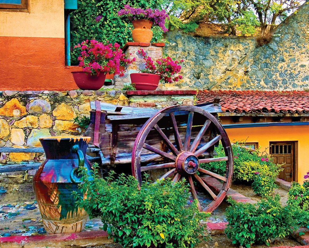 Colorful Courtyard - 1000pc Jigsaw Puzzle by Springbok