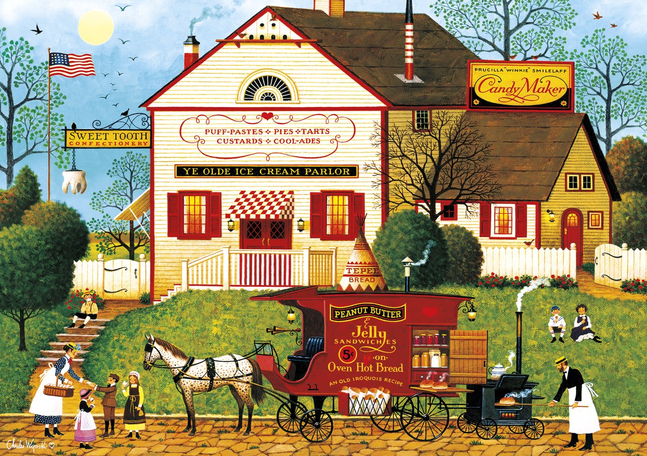 Charles Wysocki: Sugar & Spice - 300pc Large Format Jigsaw Puzzle By Buffalo Games