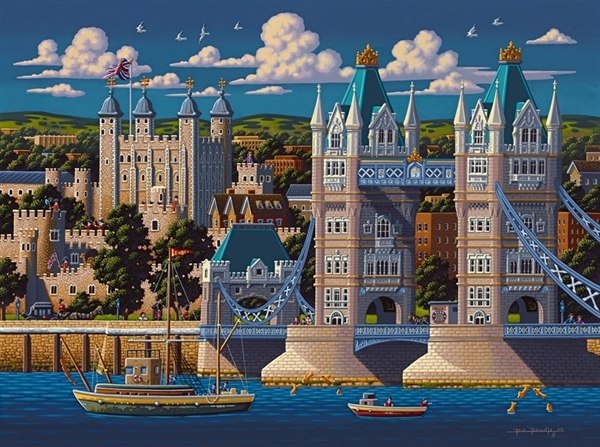 London Tower Bridge - 500pc Jigsaw Puzzle by Dowdle