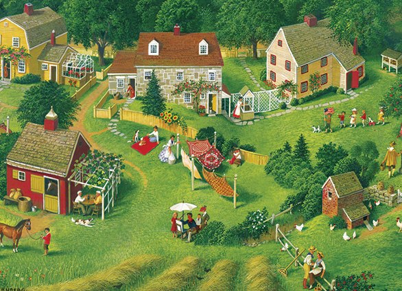 Back Yards - 275pc Jigsaw Puzzle By Cobble Hill