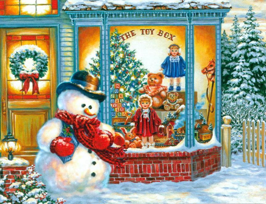 Frosty's Toy Box - 500pc Jigsaw Puzzle by Springbok