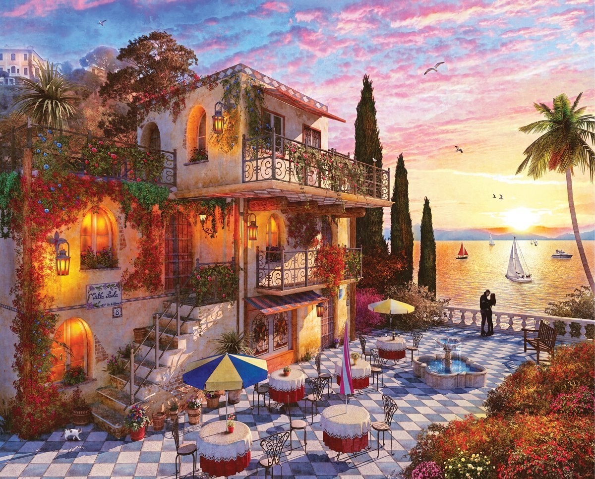 Mediterranean Romance - 1000pc Jigsaw Puzzle By Springbok  			  					NEW