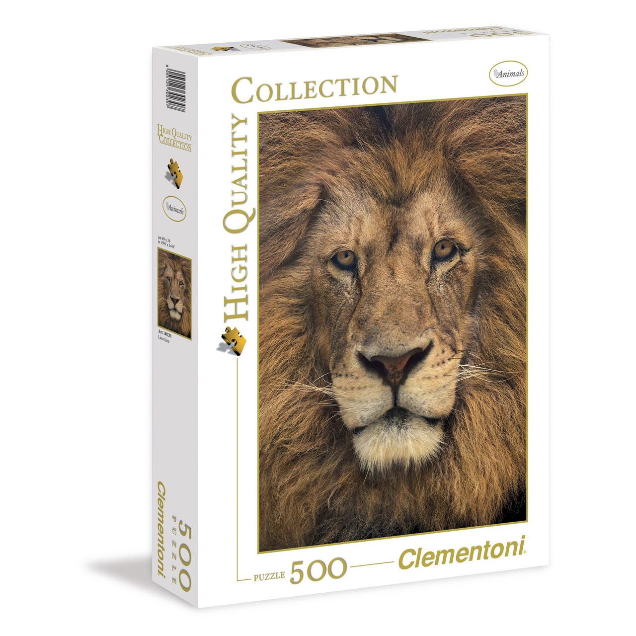 Lion Face - 500pc Jigsaw Puzzle by Clementoni - image 1