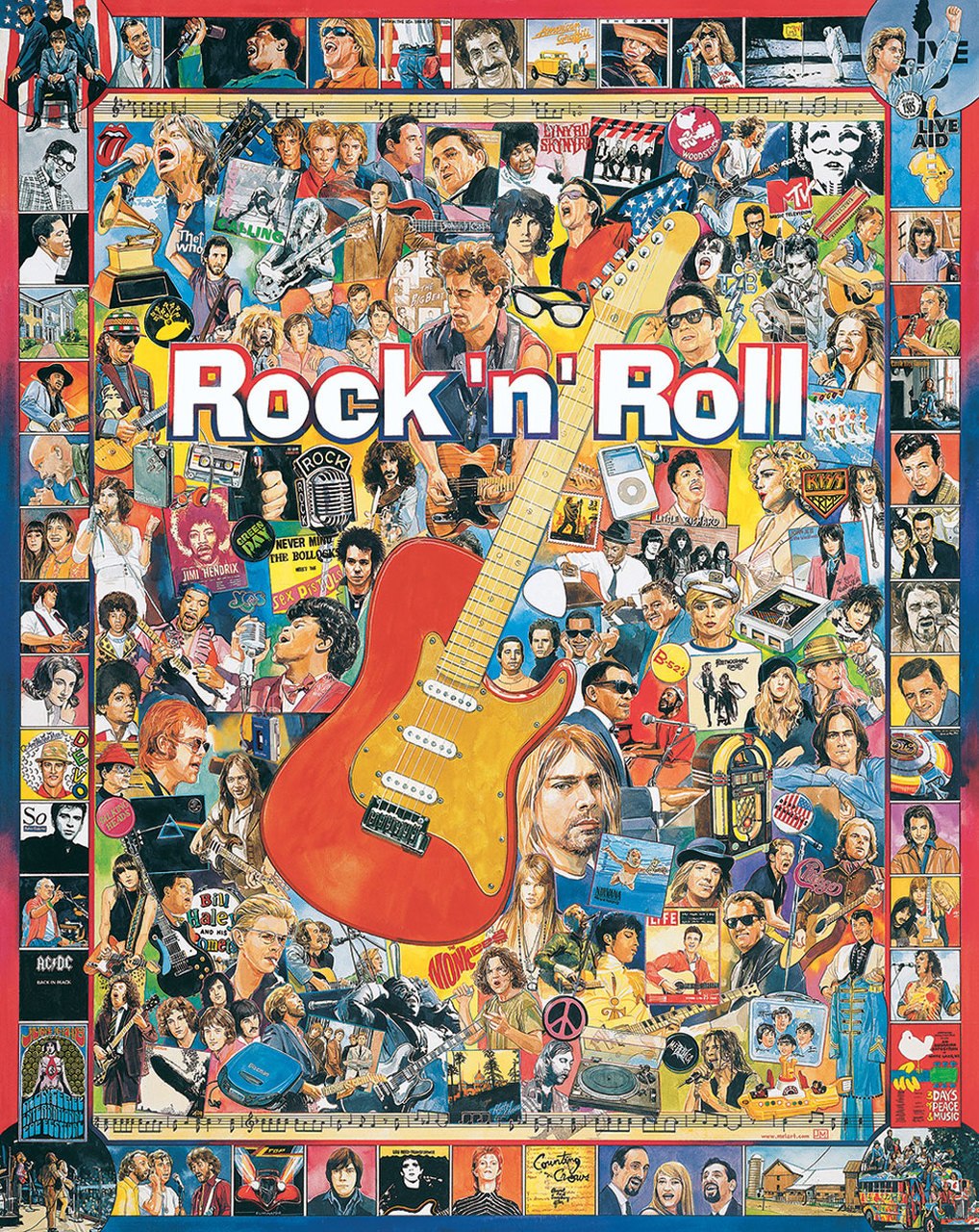 Rock 'n' Roll - 1000pc Music Jigsaw Puzzle by White Mountain