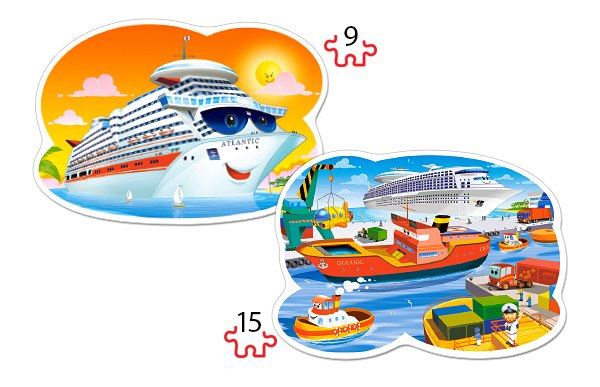 Sea Adventures - 2 x 9pc Jigsaw Puzzle By Castorland