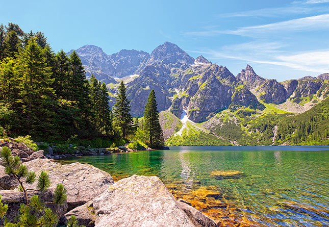 Morskie Oko Lake, Tatras, Poland - 1000pc Jigsaw Puzzle by Castorland