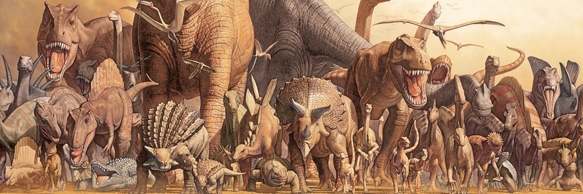 Dinosaurs by Haruo Takino - 1000pc Jigsaw Puzzle by Eurographics