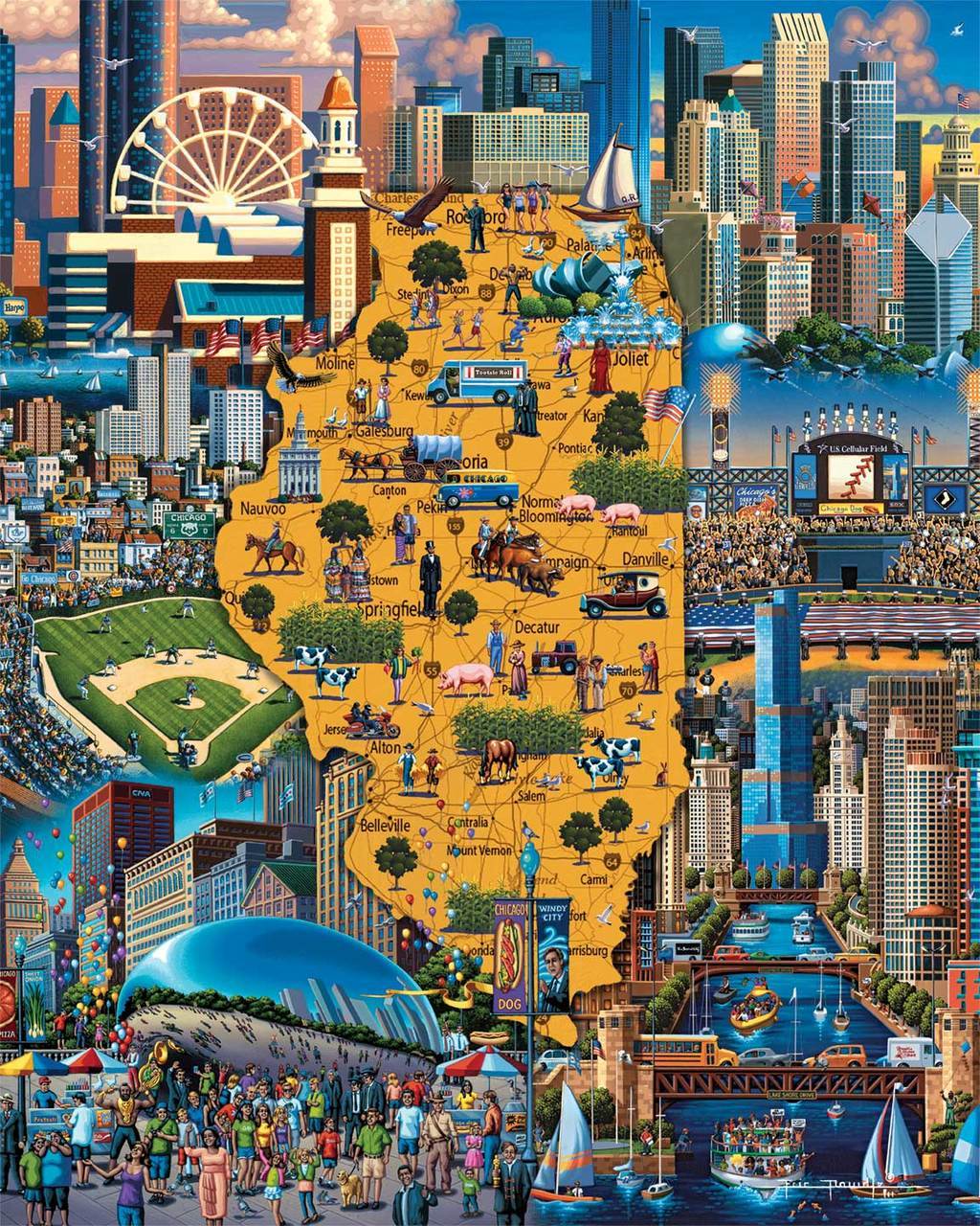 Best of Chicago - 500pc Jigsaw Puzzle by Dowdle  			  					NEW