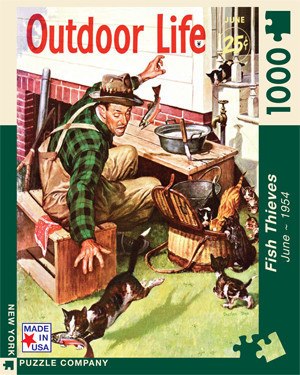 Fish Thieves - 1000pc Jigsaw Puzzle by New York Puzzle Co.
