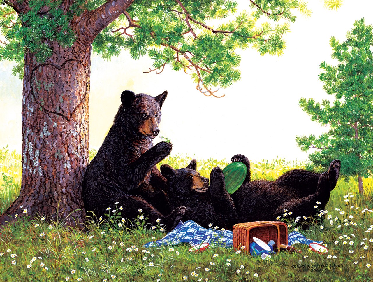 Bear moments. Персис Клейтон Вейерс картины. Медведь пазлов 500. Медведь Норман. Картинки медведя пазл.