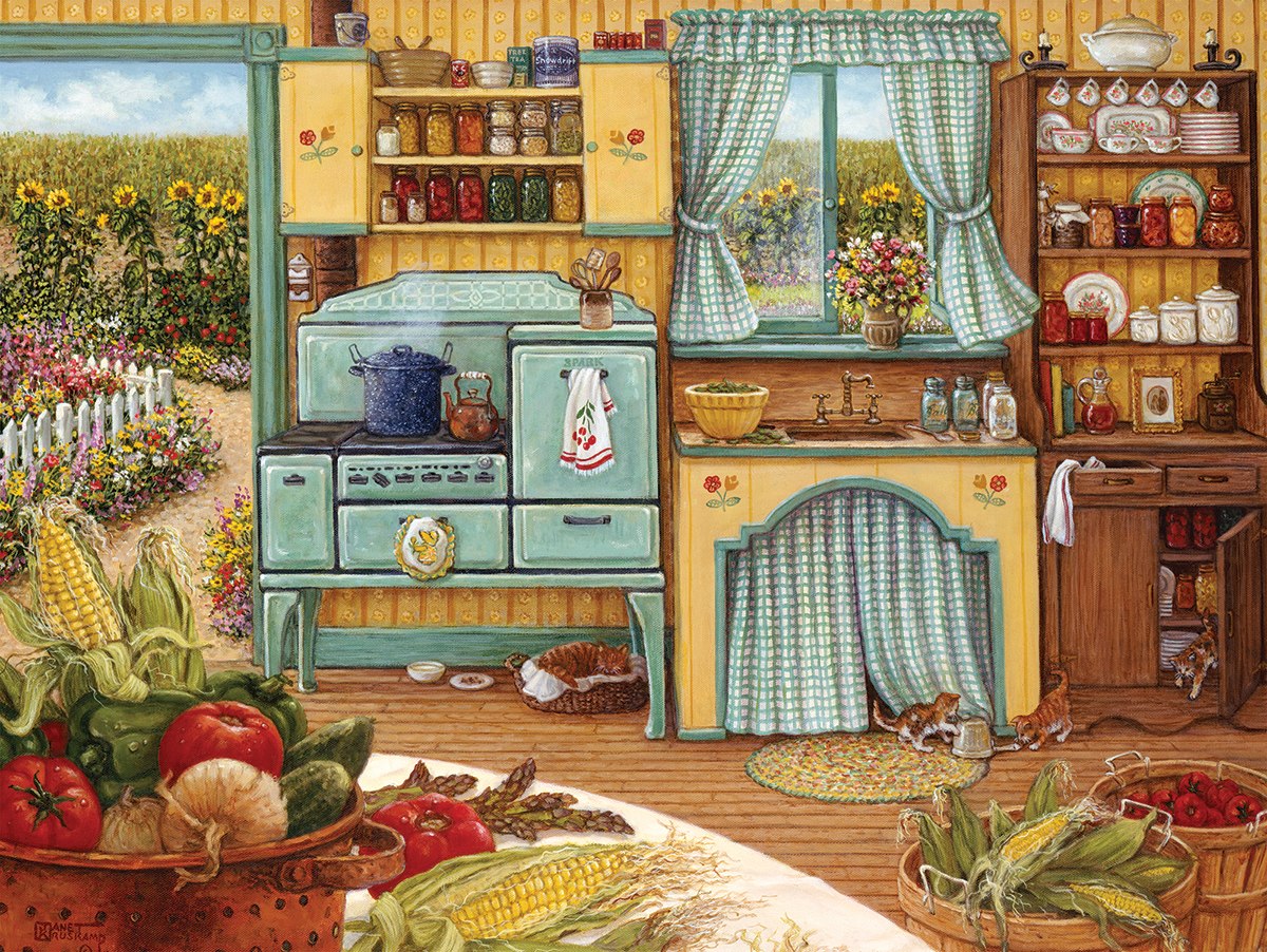 Country Kitchen - 1000pc Jigsaw Puzzle By White Mountain